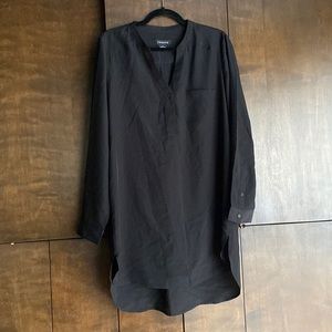 Trouve black long sleeve blouse size M